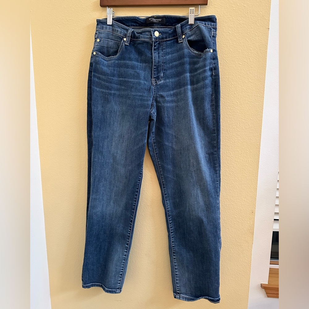 Liverpool Los Angeles Dark Blue Denim 14/32